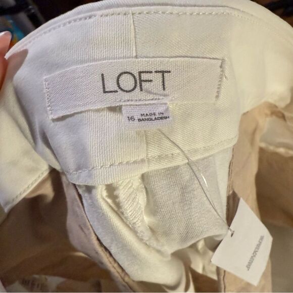 LOFT the riviera High Waist White Scalloped Shorts nwt - Picture 8 of 9